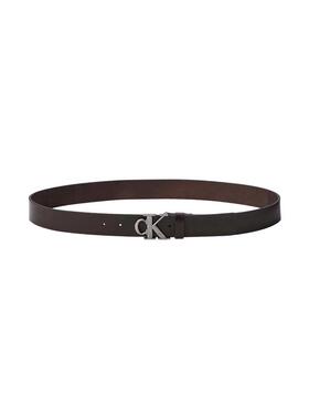 海外代购Calvin Klein/凯文克莱男士腰带针扣可调节深棕色