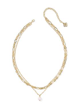 海外代购Kendra Scott（饰品）女士项链金色多层日常搭配通勤
