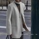 BOBO冬新款3073简约气质V领挂脖飘带双面羊毛大衣高级感西装外套