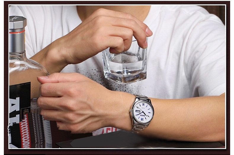 正品男士超薄夜光西铁城天王星机芯 haiqin海琴国如国产腕表