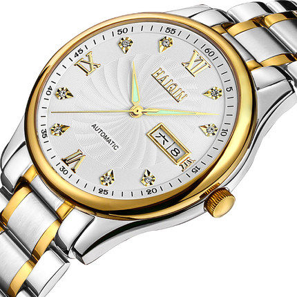 正品天王星手表男士夜光时尚 haiqin海琴国如国产腕表