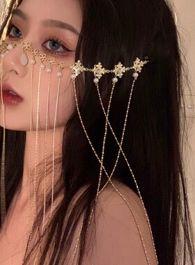 新娘遮脸面纱汉服古风