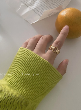 韩版开口戒指开口戒指甜美女