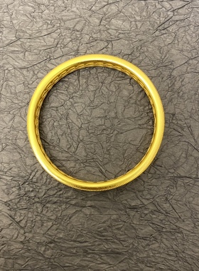 新中式国潮风古法富贵绸缎感丝绒金丝织锦闭口手镯