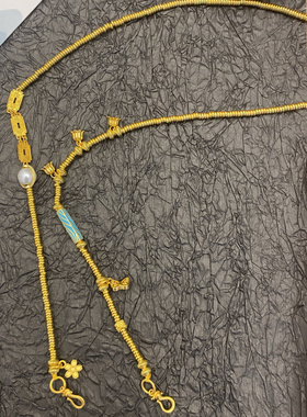 新中式双钩锦鲤锁包编绳长命锁吊坠如意富贵项链