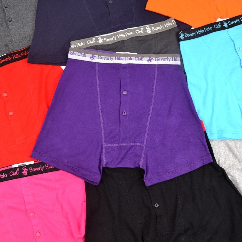 男士内裤男纯棉平角裤抗菌透气裤衩男生全棉四角裤修身裤裆纽扣,淘宝优惠券,粉丝福利购,淘宝优惠卷