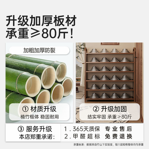 鞋架多层家用门口简易鞋子收纳柜2025新款出租房用室内门后置物架 - 图3