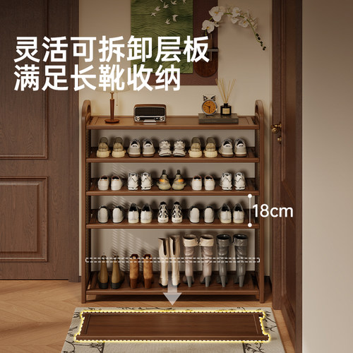 鞋架多层家用门口简易鞋子收纳柜2025新款出租房用室内门后置物架 - 图2