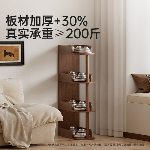 实木床头柜小型置物架家用卧室收纳柜极窄床边柜夹缝柜简易小边几 - 图1