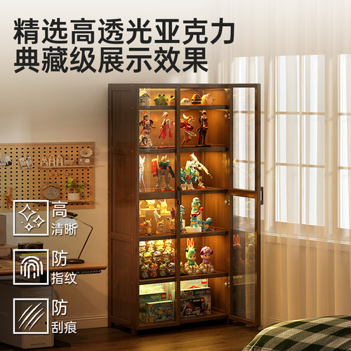 手办展示柜摆件装饰品包包收纳柜盲盒奖杯摆件模型亚克力陈列架子 - 图1