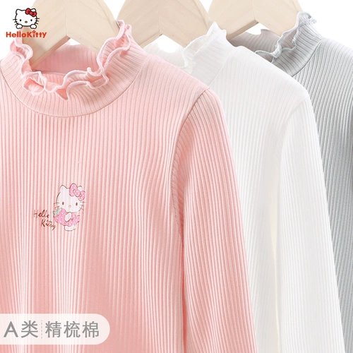 Базовый приятный телу детский демисезонный лонгслив, коллекция 2022, подходит для подростков, в западном стиле