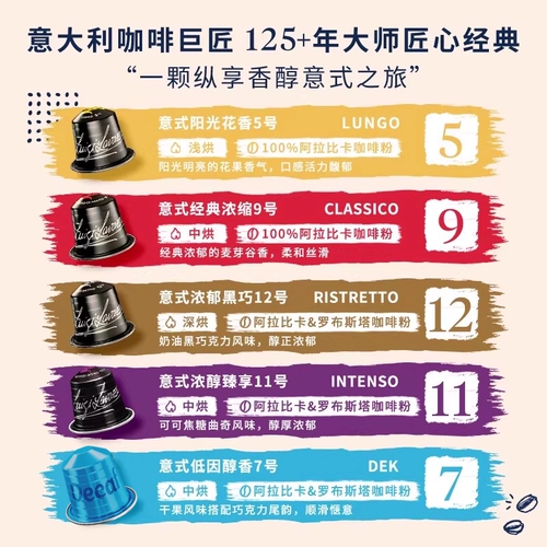 Капсулы LAVAZZA, порошок черного кофе, оригинальная упаковка, импортные 10 капсул, подходят для капсульной машины Nespresso
