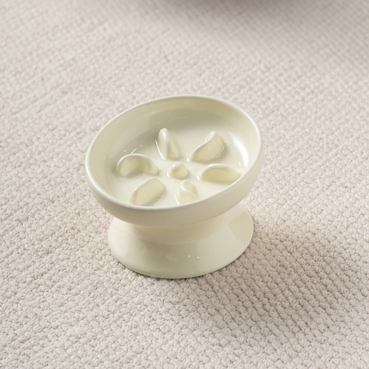 创意图案高脚慢食碗宠物陶瓷碗防噎缓食盆猫碗狗碗护颈饭盆,淘宝优惠券,粉丝福利购,淘宝优惠卷