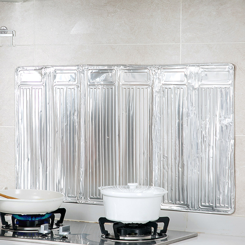 厨房挡油板煤气灶台耐高温不锈钢防油挡板炒菜防溅油烟机隔热挡板,淘宝优惠券,粉丝福利购,淘宝优惠卷