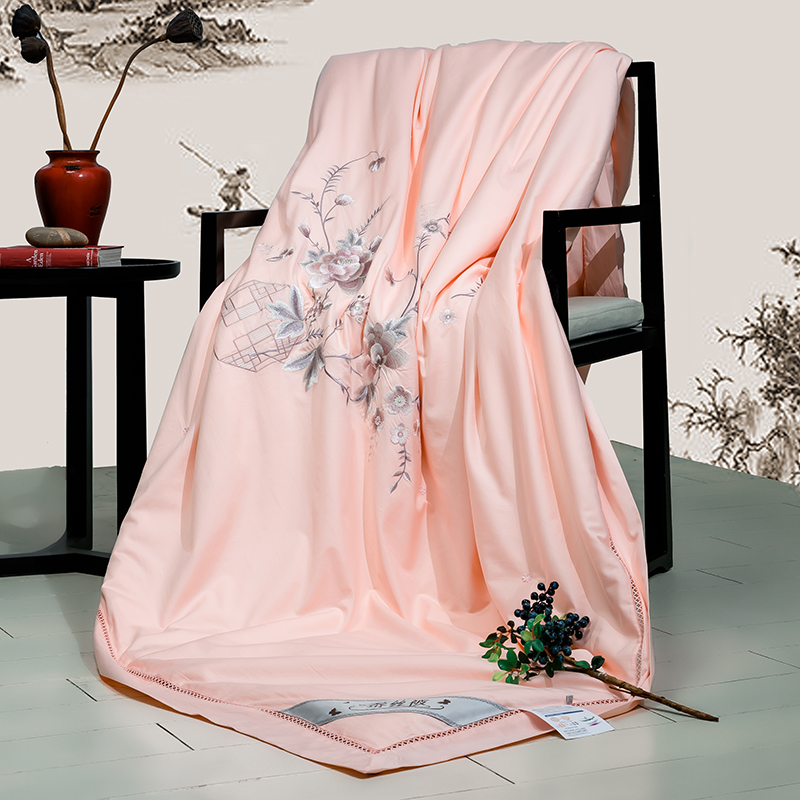 双宫100%桑蚕丝长丝秋冬四季被芯 欣恋家纺蚕丝被