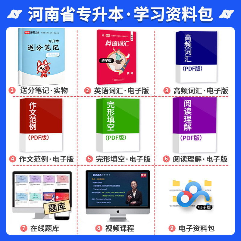 2027新版库课河南专升本高等数学教材河南省专升本考试高数教材河南省普通高等学校专升本招生考试用书应试专用高等数学教材