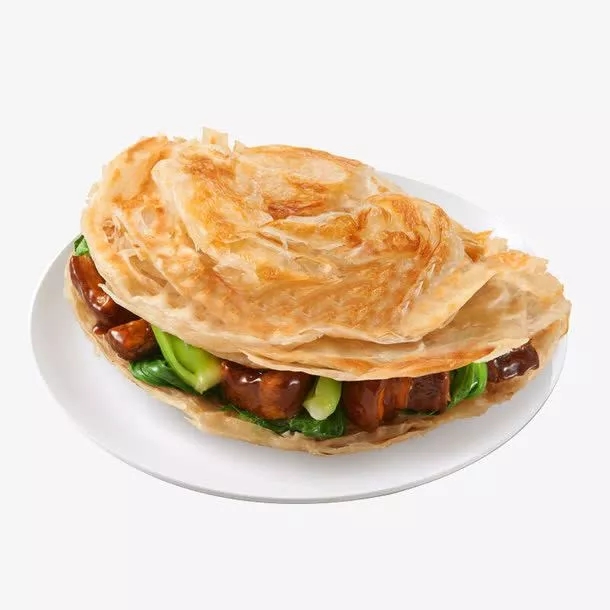 鲜下海台式手抓饼葱香味115g*50片商用家用两用自制面饼飞饼早餐-图1