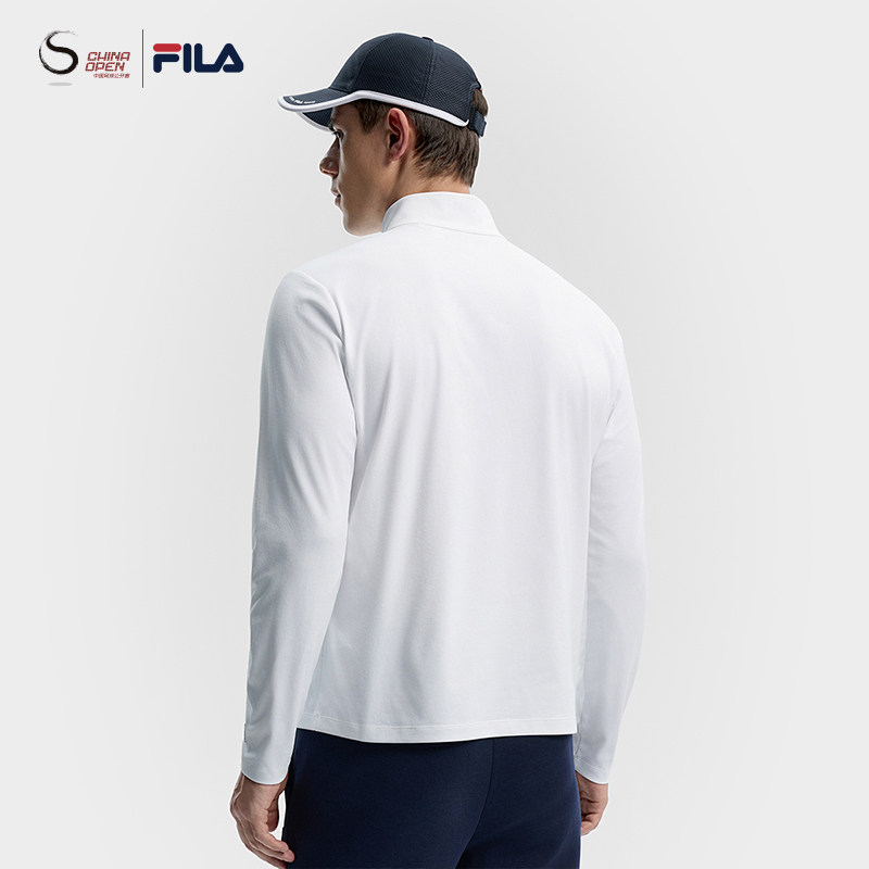 布云朝克特同款FILA斐乐官方男子针织长袖上衣2025冬新款网球长T,淘宝优惠券,粉丝福利购,淘宝优惠卷