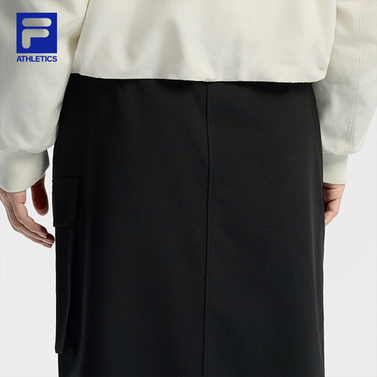 FILA 斐乐官方女士梭织裙2025冬季新款户外运动基础半身裙一步裙