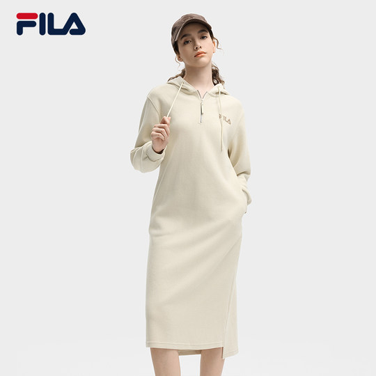 FILA dress women's knee-length sweatshirt dress