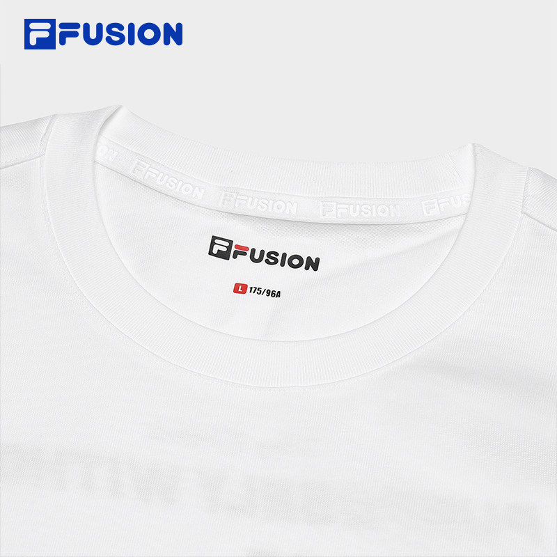 FILA FUSION斐乐潮牌男子针织短袖衫夏季新款时尚休闲纯棉T恤,淘宝优惠券,粉丝福利购,淘宝优惠卷