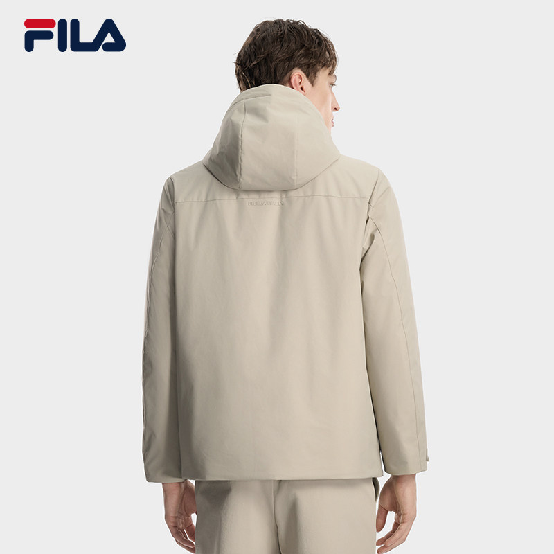 FILA 斐乐官方男士棉服2026春新款时尚休闲简约基础保暖连帽外套,淘宝优惠券,粉丝福利购,淘宝优惠卷