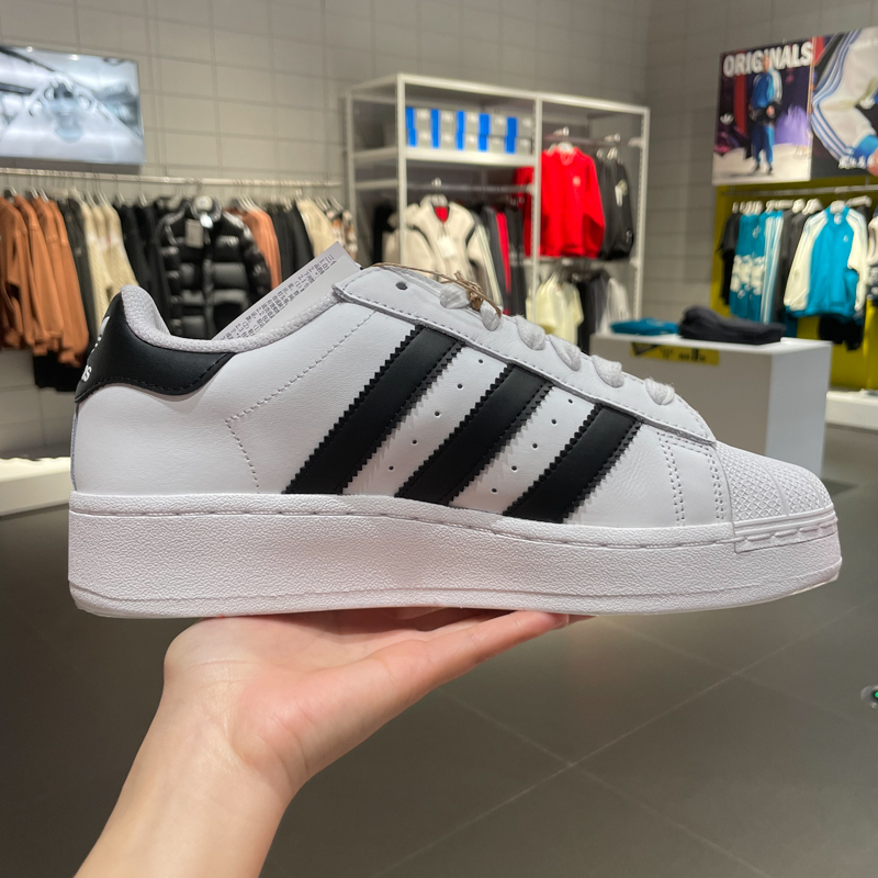 Adidas阿迪达斯男2024春SUPERSTAR XLG经典贝壳头运动板鞋 IF9995-图0