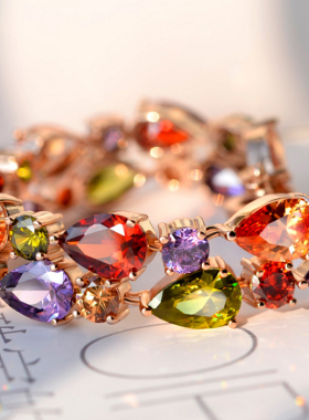 天天特价七彩简约风女生水晶手链