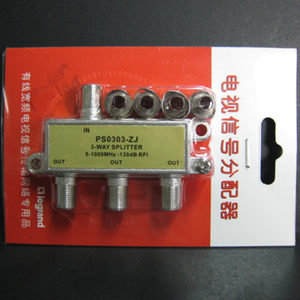 TCL罗格朗一分三电视分配器 一分三 分配器 一进三出一拖三分支器