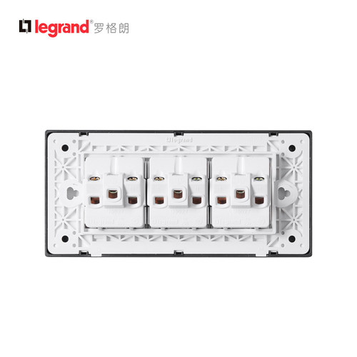 TCL罗格朗开关插座面板 118型二三插五孔10A三位十五孔尚超风正品 - 图2