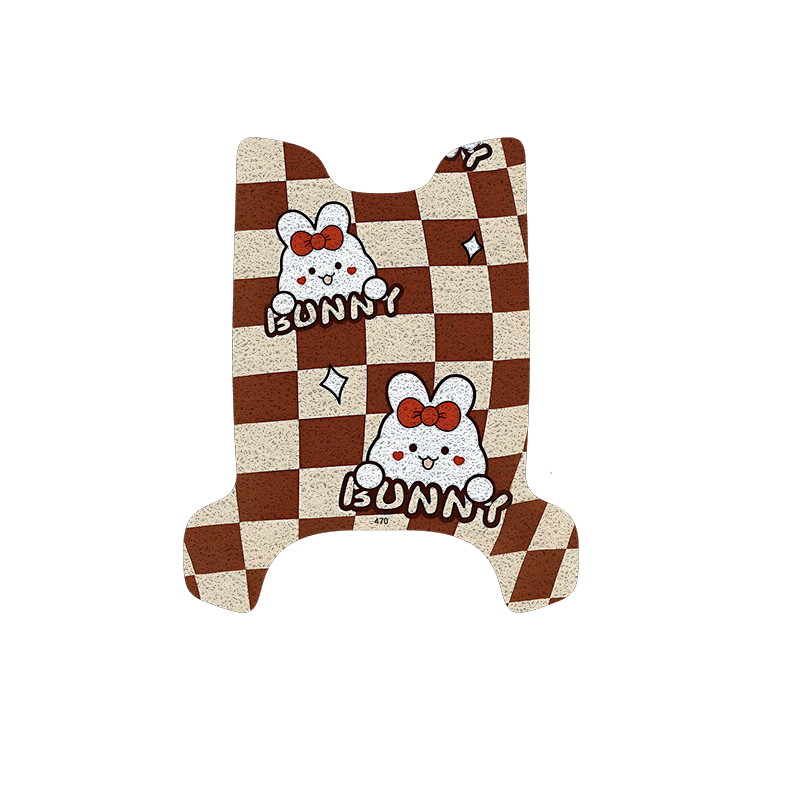 适用小刀泡泡糖国风版电动车脚垫电瓶车脚踩垫加厚卡通丝圈脚垫,淘宝优惠券,粉丝福利购,淘宝优惠卷