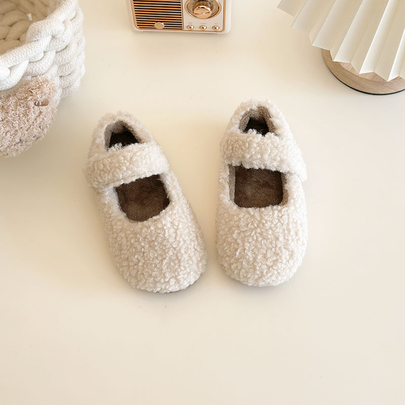 2025冬季新款儿童鞋子女孩公主棉鞋女童毛毛鞋二棉加绒宝宝豆豆鞋,淘宝优惠券,粉丝福利购,淘宝优惠卷