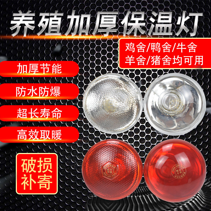 红外线保暖灯仔猪红外线灯泡取暖灯畜牧保温灯泡养殖场专用保暖灯,淘宝优惠券,粉丝福利购,淘宝优惠卷