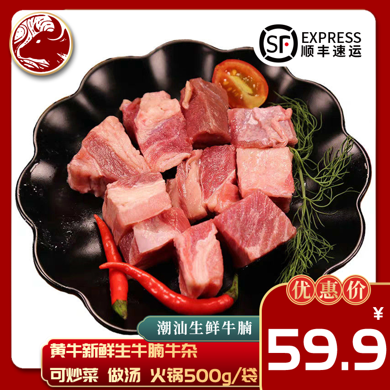 潮汕远记牛腩肉新鲜500g牛腩生牛肉牛里脊现杀真空包装生自家屠宰 - 图0