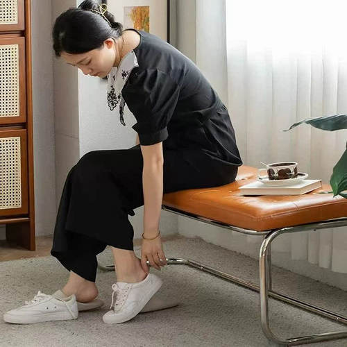 北欧中古长凳换鞋凳家用长条化妆凳衣帽间床尾凳复古脚凳长餐椅 - 图0