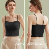 Летний топ с чашечками, тонкое шелковое нижнее белье, бюстгальтер-топ, майка топ, бюстгалтер, топ без лямок, красивая спина