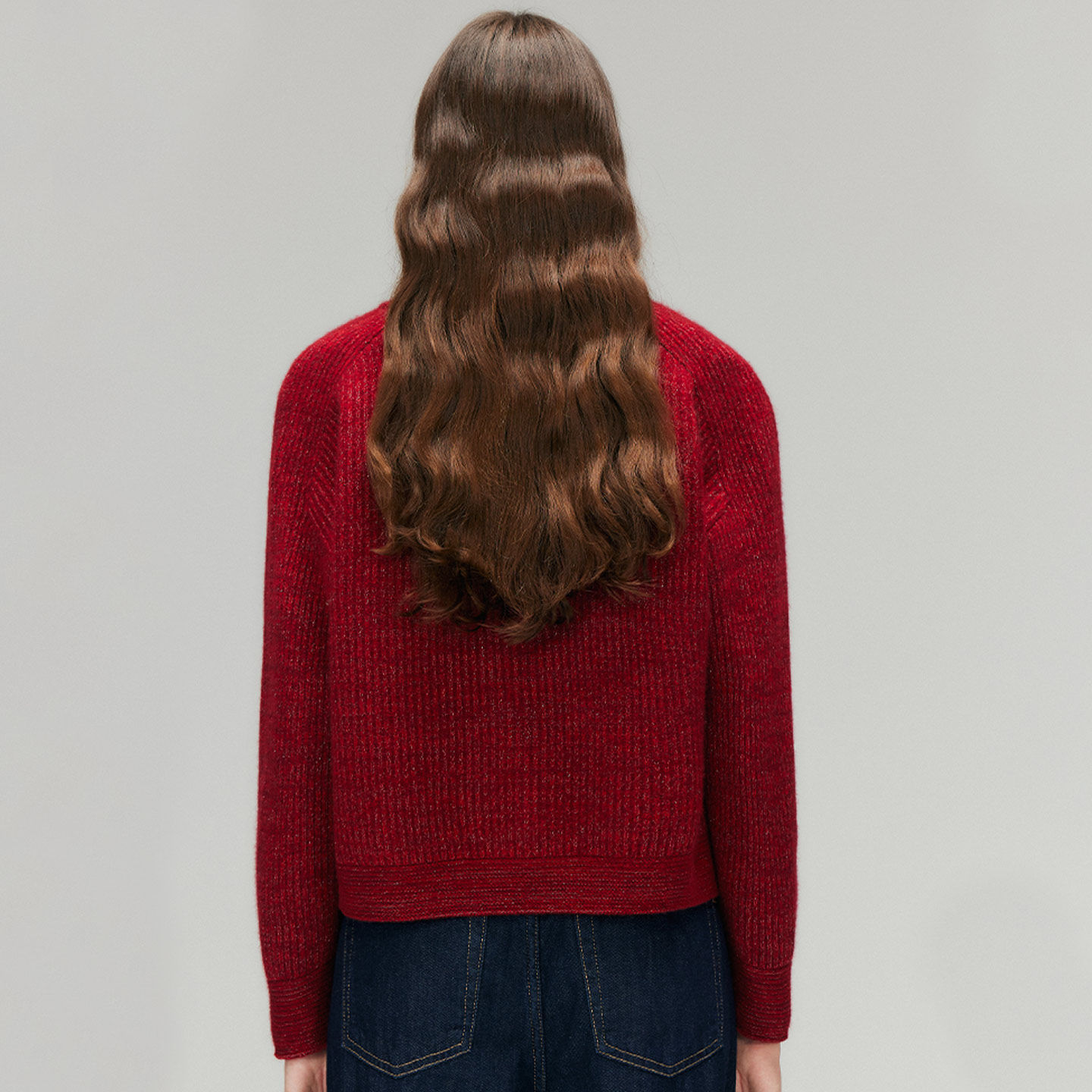 PALUOPO/帕罗极简风红色立领拉链针织开衫女长袖羊绒衫显瘦上衣,淘宝优惠券,粉丝福利购,淘宝优惠卷