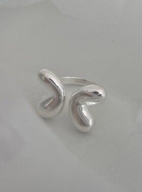简约蝴蝶开口戒指女百搭时尚个性甜酷精致指环ins风小众食指戒潮