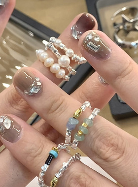 饰尚e族小红书博主同款配饰戒指女小众设计百搭叠戴气质指环简约