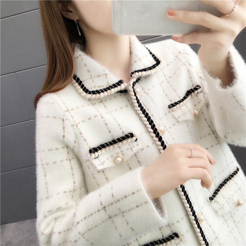 秋装水貂绒韩版宽松2020秋冬上衣 邻家思语短外套