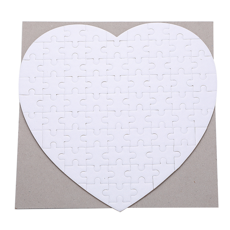 热转印耗材空白规则心形拼图印照片空白拼图珠光版个性纸制拼图 - 图3