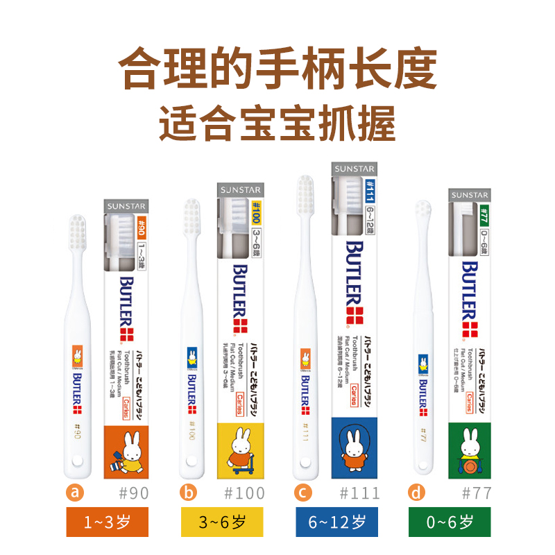 日本拜德乐儿童牙刷迷你小头软毛1岁宝宝专用的小孩6以上防蛀12岁,淘宝优惠券,粉丝福利购,淘宝优惠卷