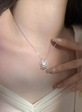 其他925银纯银十字链女项链