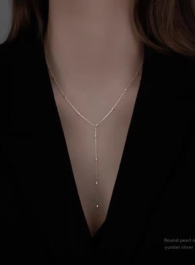 其他925银纯银十字链女冷淡风