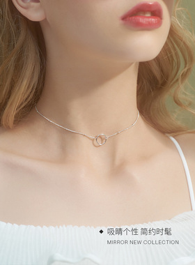 吸睛超酷简约个性圆圈豆子项链