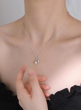 其他925银银色十字链女新款项链