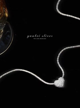 纯银满天星爱心项链女款2025新款爆款轻奢小众设计感女锁骨链简约