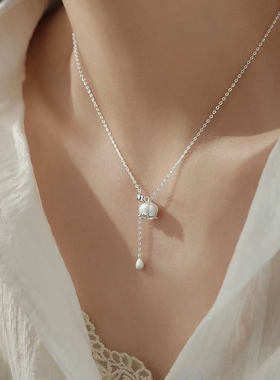 925纯银铃兰花项链小众轻奢女2025新锁骨链爆款高级颈链