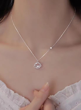 其他925银纯银十字链女高级感