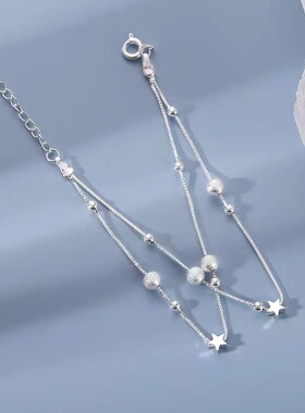 半岛女925银时尚新颖双层